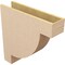 Ekena Millwork 7"W x 28"D x 28"H Thin Alpine Rough Cedar Woodgrain TimberThane Corbel, Primed Tan CORUR07X28X28ALPRCPR - alternate 4